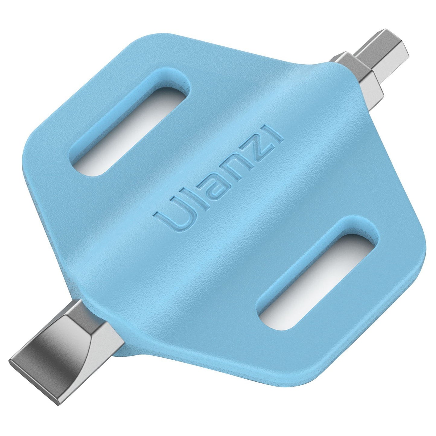 Uniqkart 2-in-1 Mini Screwdriver Dual Heads Straight Hexagonal Screw-Driver Portable Photography Accessory - Sky Blue