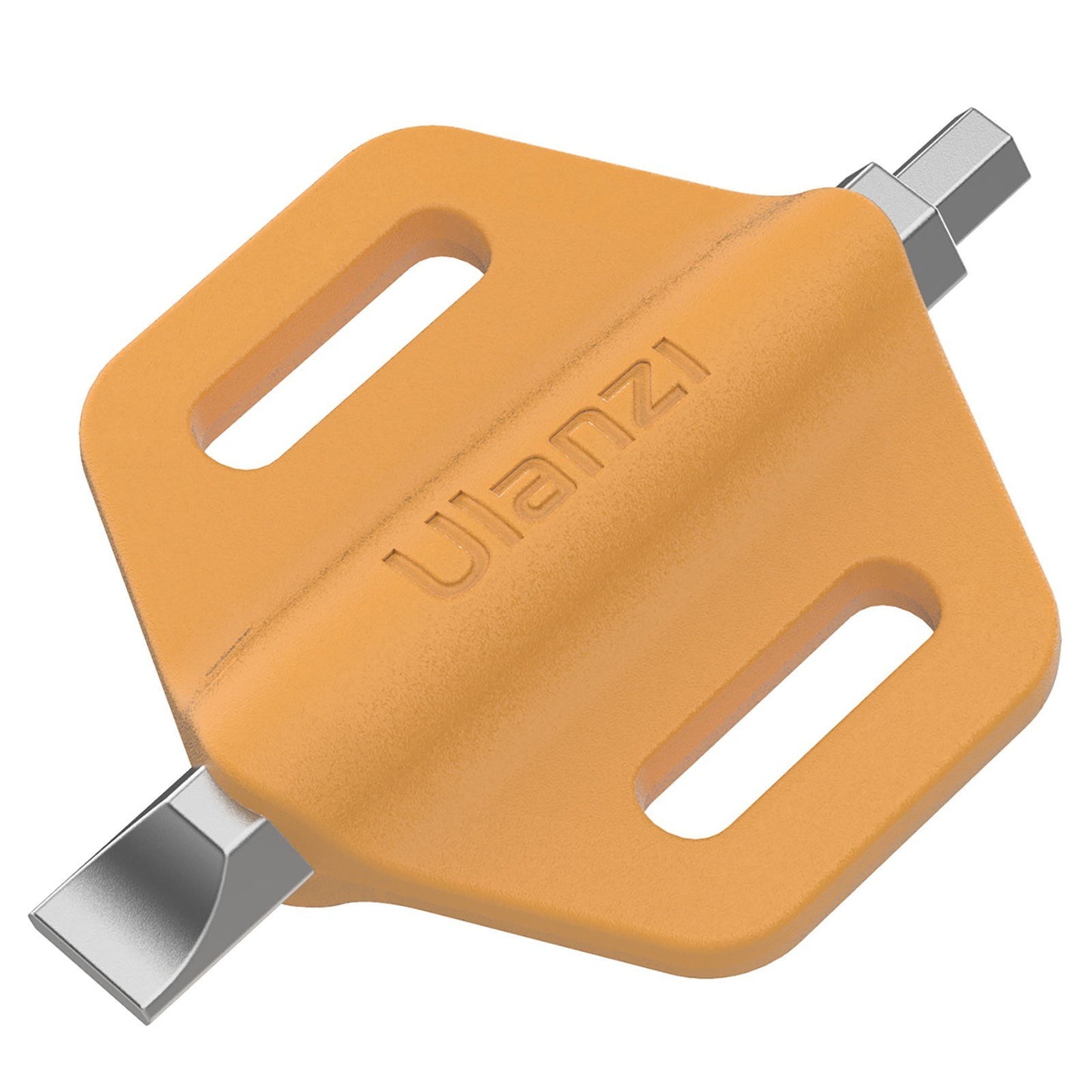 Uniqkart 2-in-1 Mini Screwdriver Dual Heads Straight Hexagonal Screw-Driver Portable Photography Accessory - Orange