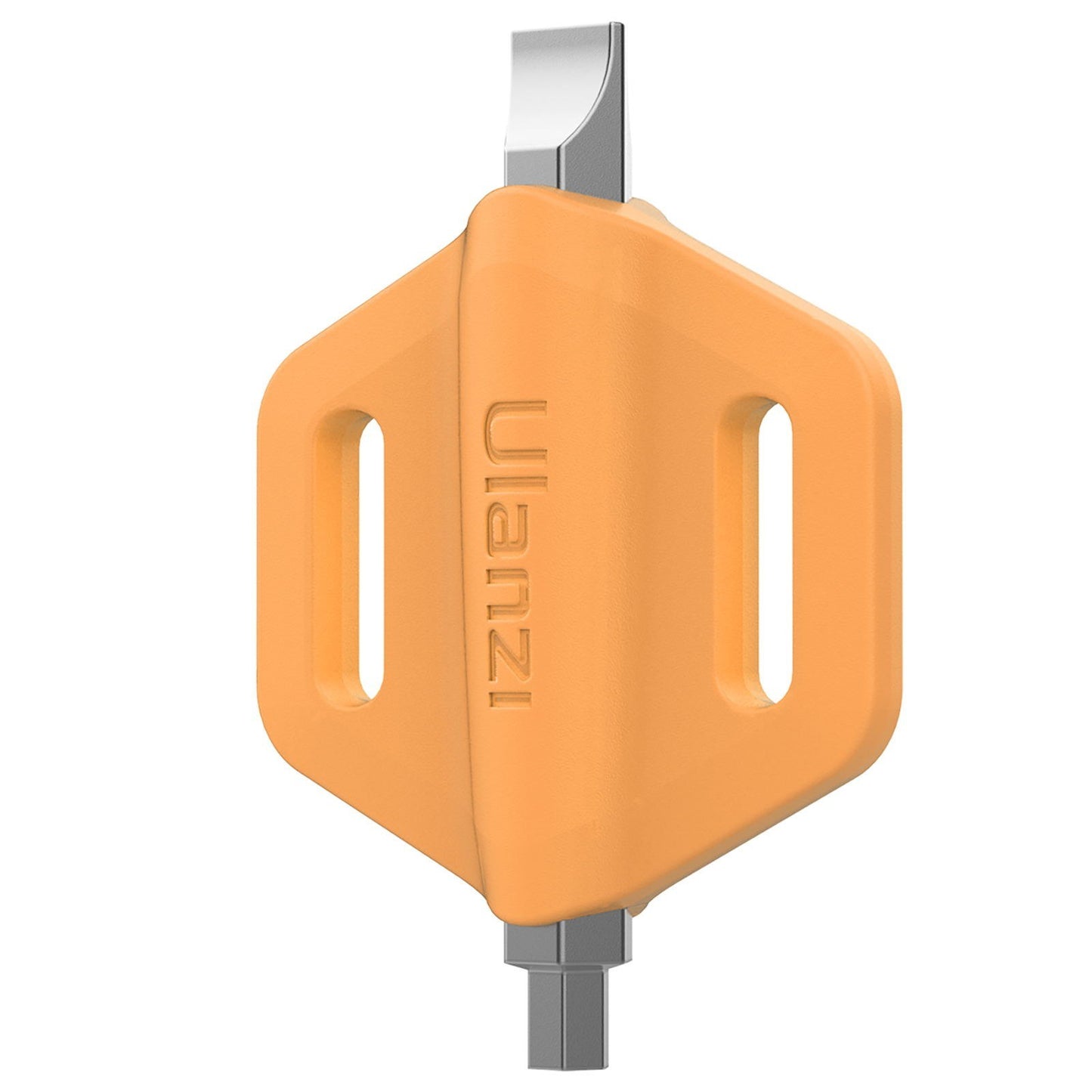 Uniqkart 2-in-1 Mini Screwdriver Dual Heads Straight Hexagonal Screw-Driver Portable Photography Accessory - Orange