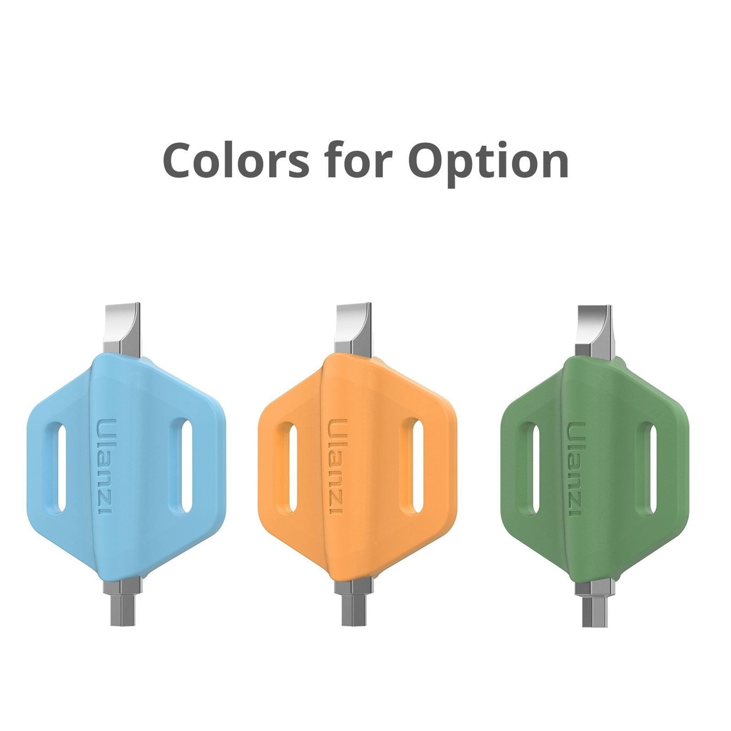 Uniqkart 2-in-1 Mini Screwdriver Dual Heads Straight Hexagonal Screw-Driver Portable Photography Accessory - Orange