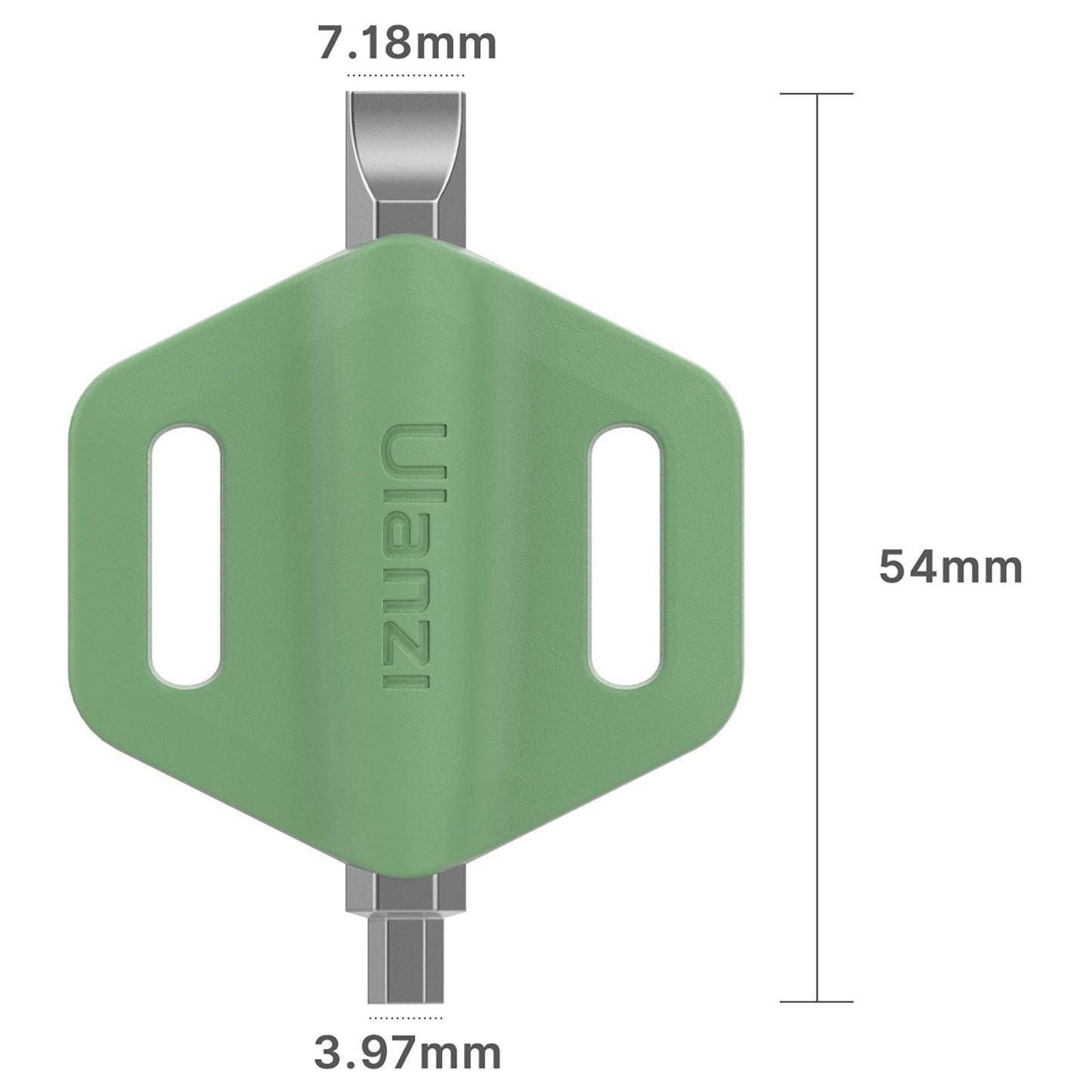 Uniqkart 2-in-1 Mini Screwdriver Dual Heads Straight Hexagonal Screw-Driver Portable Photography Accessory - Army Green