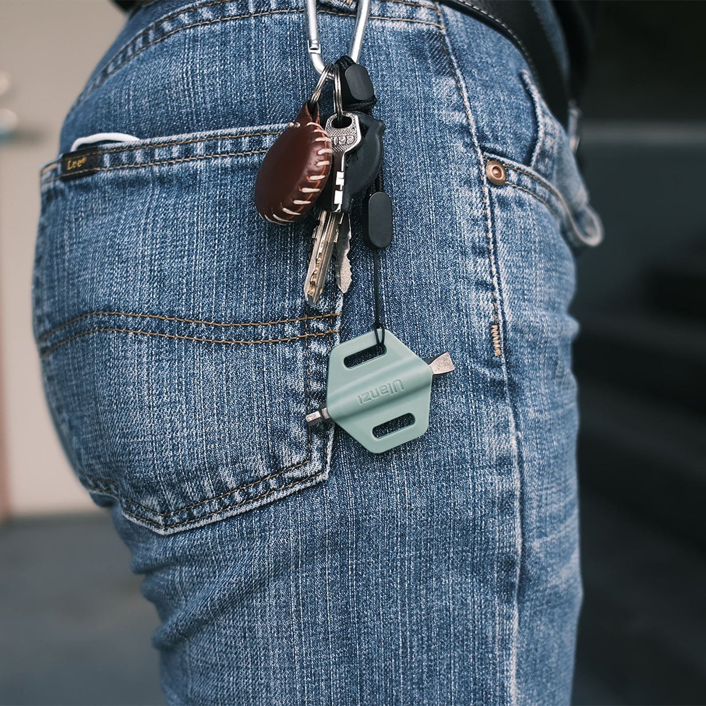 Uniqkart 2-in-1 Mini Screwdriver Dual Heads Straight Hexagonal Screw-Driver Portable Photography Accessory - Army Green