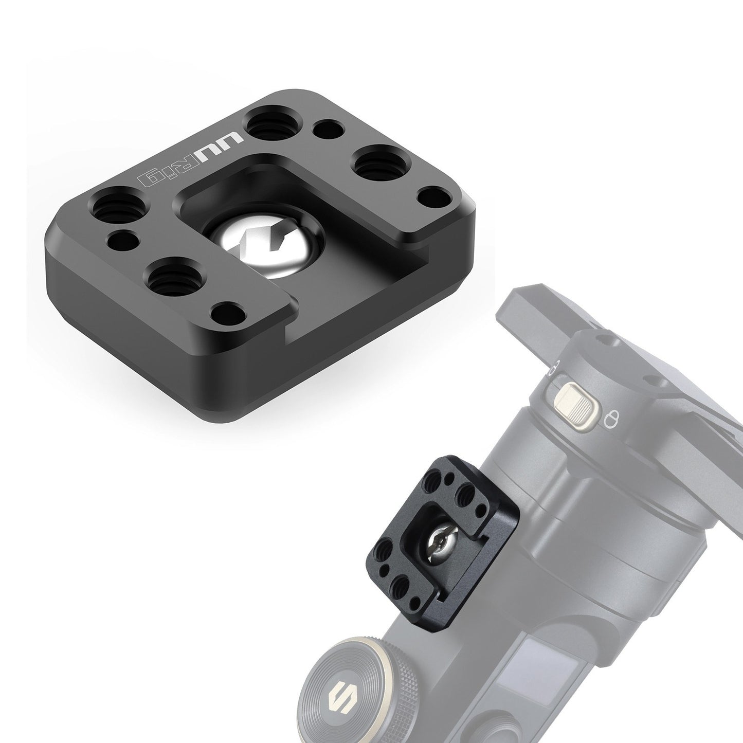 Uniqkart R070 Gimbal Stabilizer Mount Plate Extension Plate Compatible with ZHIYUN Crane 2S