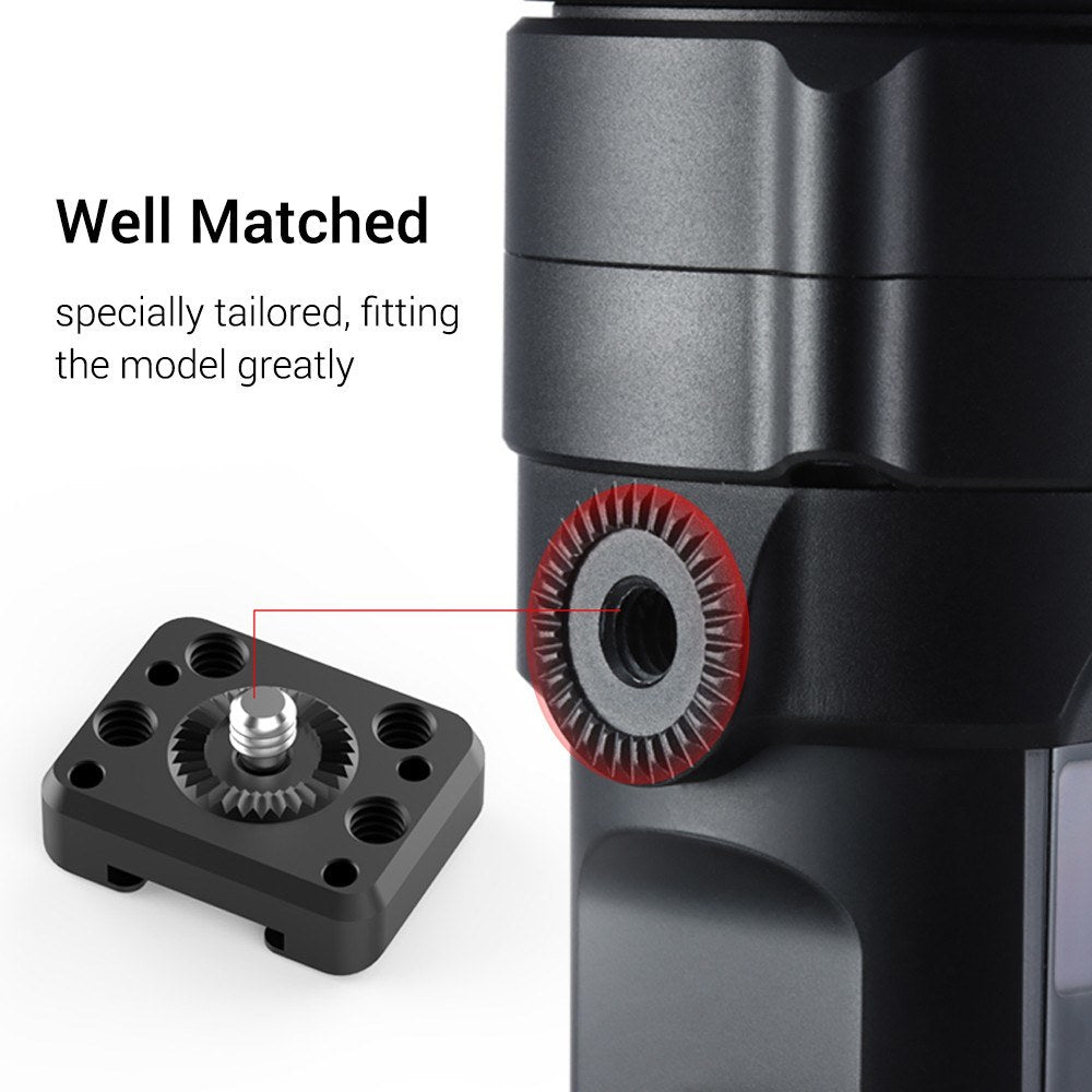 Uniqkart R070 Gimbal Stabilizer Mount Plate Extension Plate Compatible with ZHIYUN Crane 2S