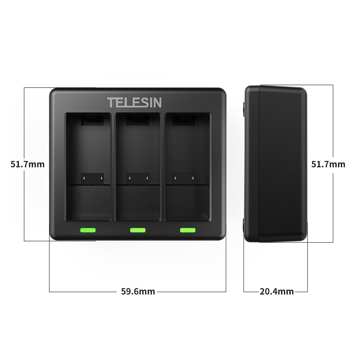 TELESIN GP-BCG-902 Camera Battery Charger Replacement for GoPro HERO 9 Camera