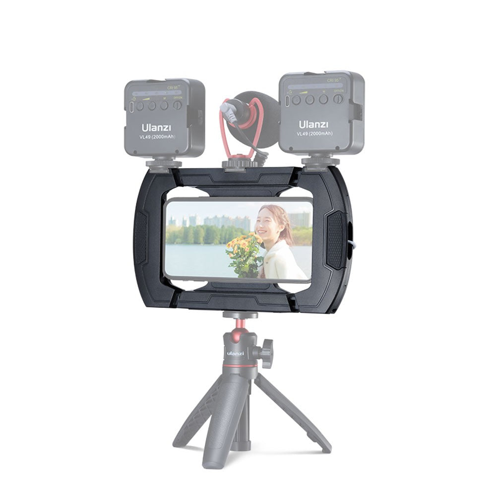 Ulanzi U-Rig Lite Video Vlog Phone Rig Cage with Triple Cold Shoe