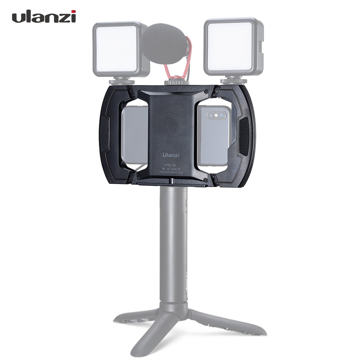 Ulanzi U-Rig Lite Video Vlog Phone Rig Cage with Triple Cold Shoe