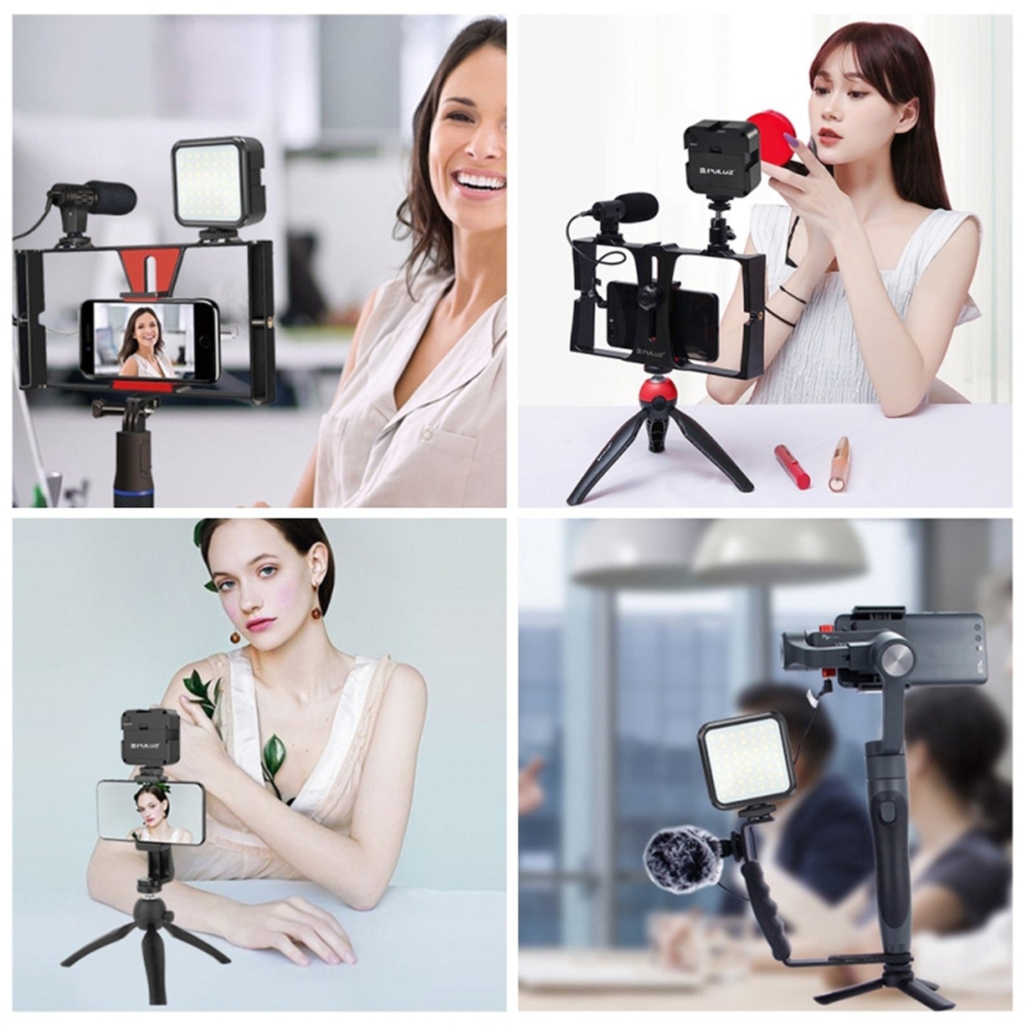 Puluz 3W Camera Fill Light 49 Lamp Beads Dimmable Brightness Portable Video Making Light