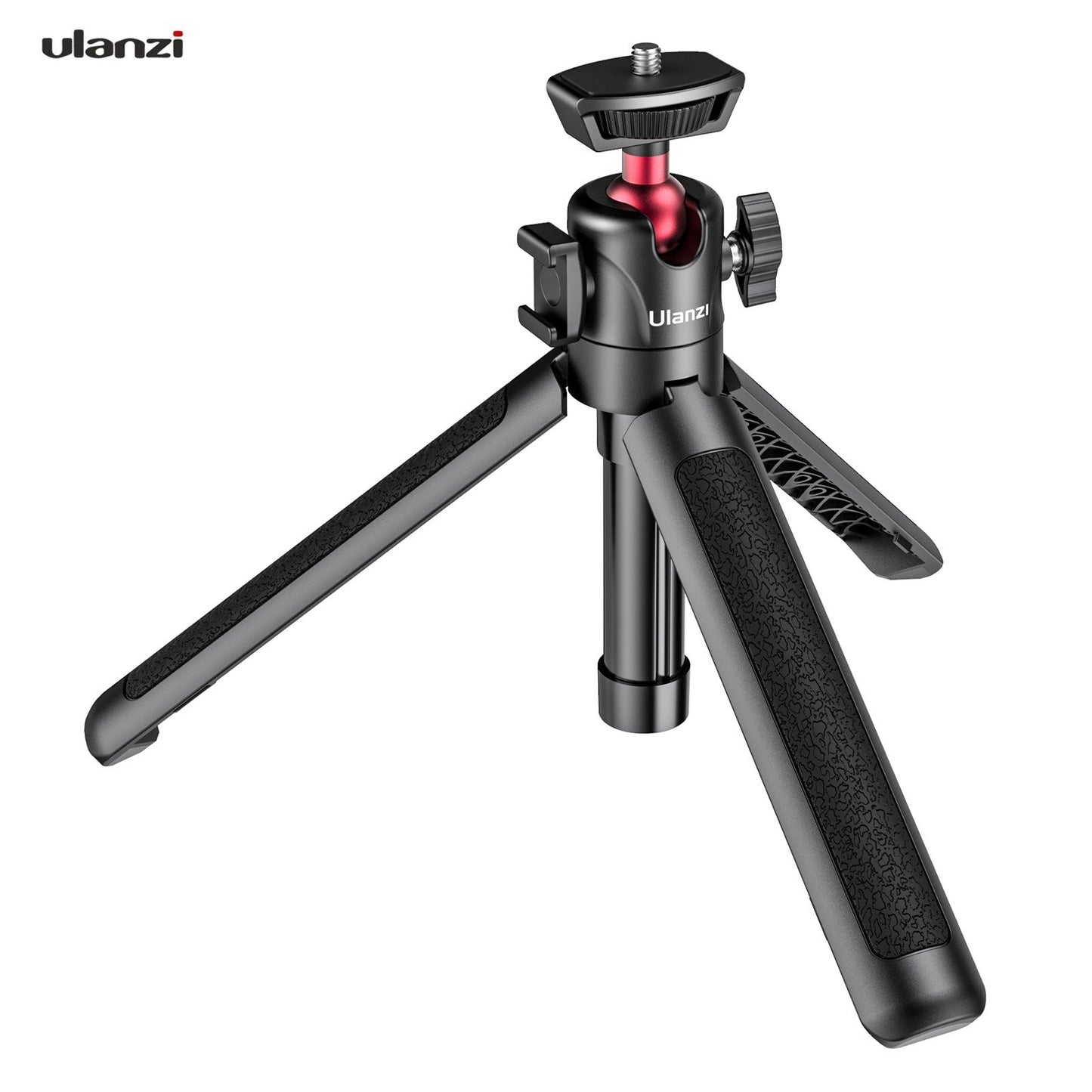 Ulanzi MT-16 Extendable Selfie Stick Tripod 4-Section 44cm 2KG Payload with 360° Swivel Ball Head