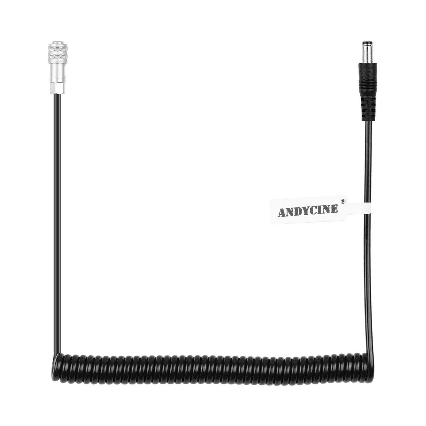 Male to BMPCC 4K/6K Power Cable Straight DC Plug Coiled Cable