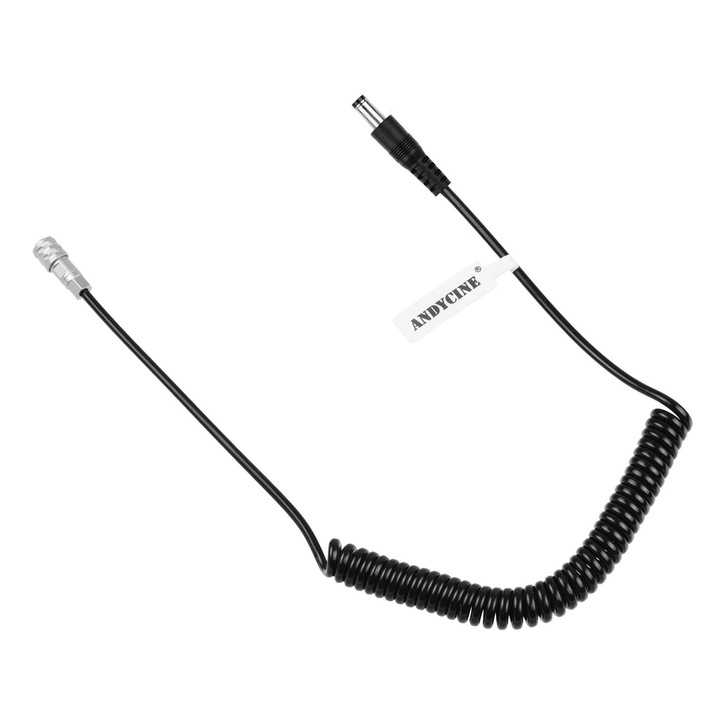 Male to BMPCC 4K/6K Power Cable Straight DC Plug Coiled Cable