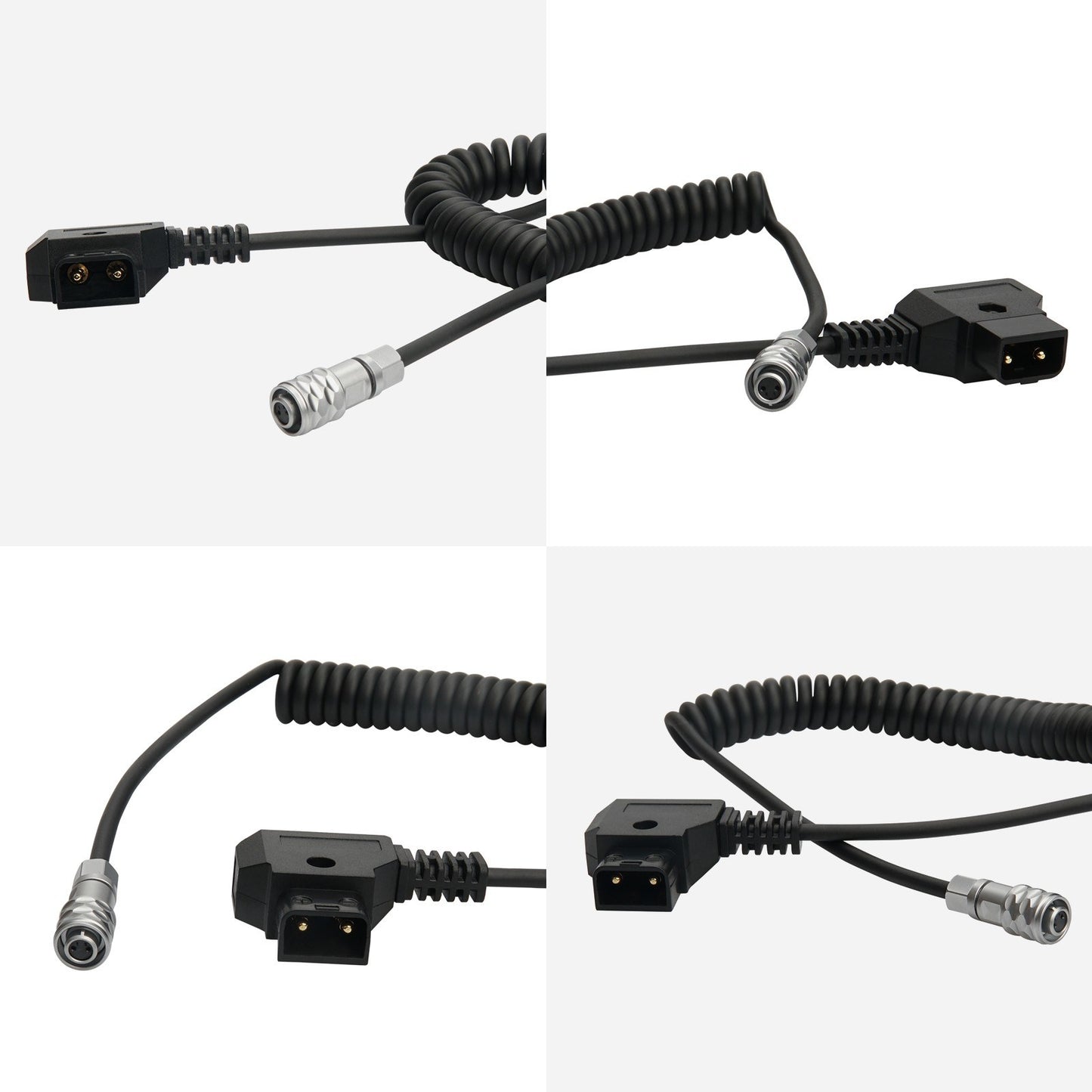 Coiled D-Tap to BMPCC 4K/6K Weipu Power Cable Compatible with Blackmagic Pocket Cinema Camera