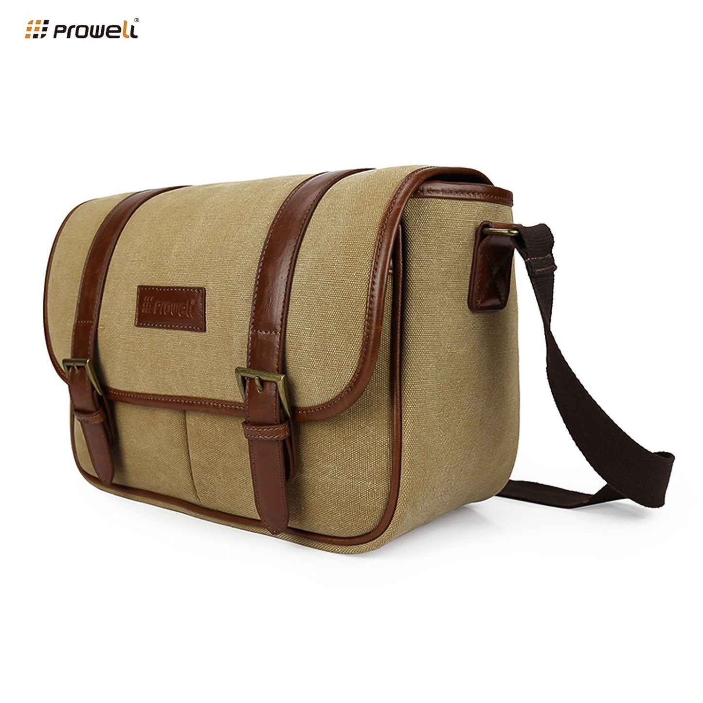 PROWELL Camera Bag Camera Case Waterproof Lightweight Canvas Shoulder Bag with Removable Adjustable Shoulder Strap