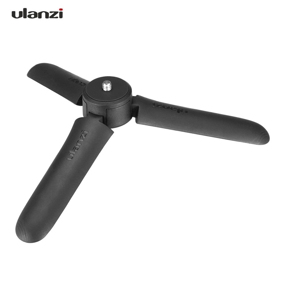 Uniqkart MT-10 Mini Tripod Handheld Monopod Max Loading 2.5KG for DJI OSMO Mobile 3/4 Stabilizer - Black