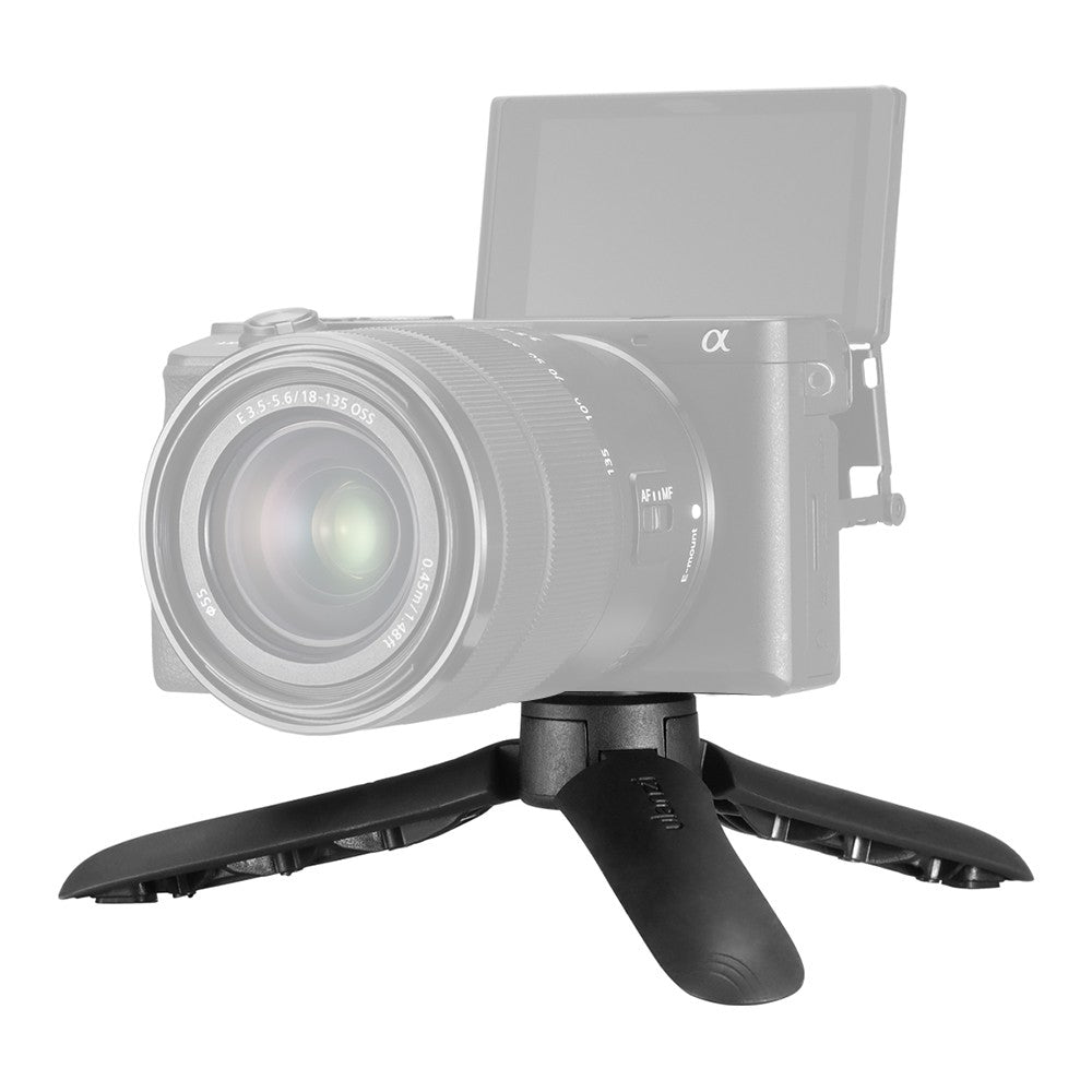 Uniqkart MT-10 Mini Tripod Handheld Monopod Max Loading 2.5KG for DJI OSMO Mobile 3/4 Stabilizer - Black