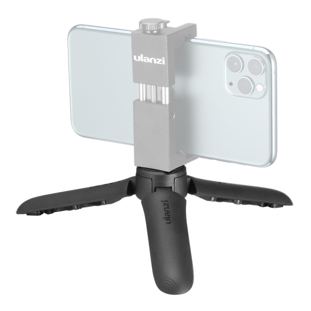 Uniqkart MT-10 Mini Tripod Handheld Monopod Max Loading 2.5KG for DJI OSMO Mobile 3/4 Stabilizer - Black