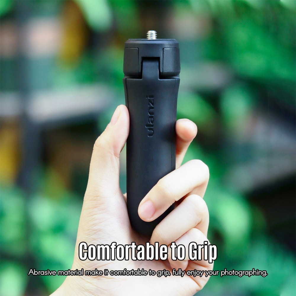 Uniqkart MT-10 Mini Tripod Handheld Monopod Max Loading 2.5KG for DJI OSMO Mobile 3/4 Stabilizer - Black
