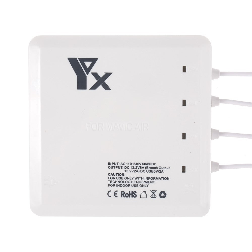 Battery Charging Hub 6 in 1 Intelligent Battery Charger for DJI Mavic AIR - US Plug