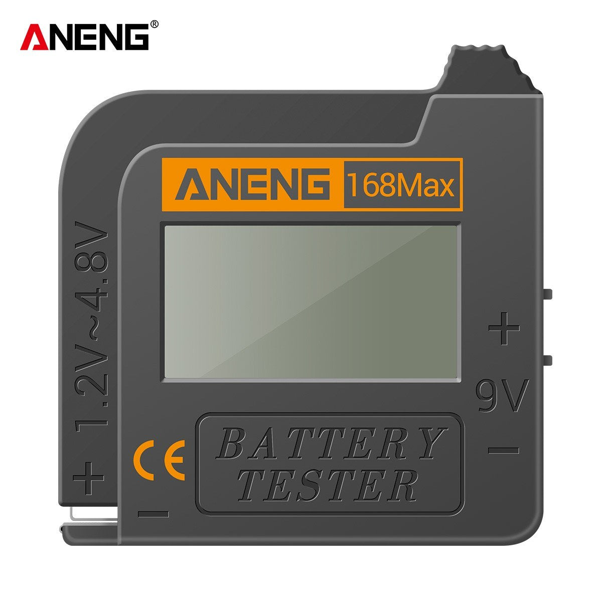 Aneng Battery Tester 168MAX Digital Display Tester Battery Voltage Checker Battery Capacity Testing Tool Universal Tester for Checking AAA AA Button Battery