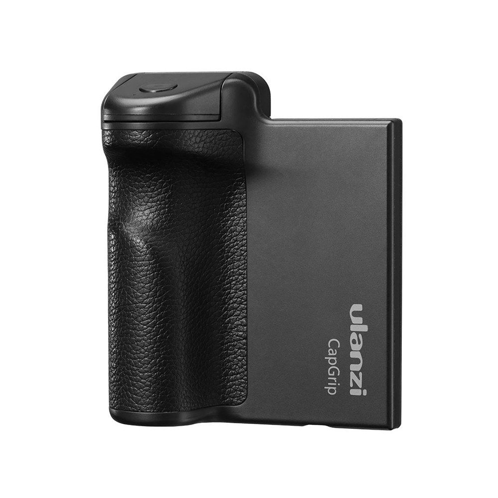 Uniqkart 3 in 1 Phone Selfie Booster Handle Grip Anti-shake Remote Control with PU Grip for Mobile Photography - Black