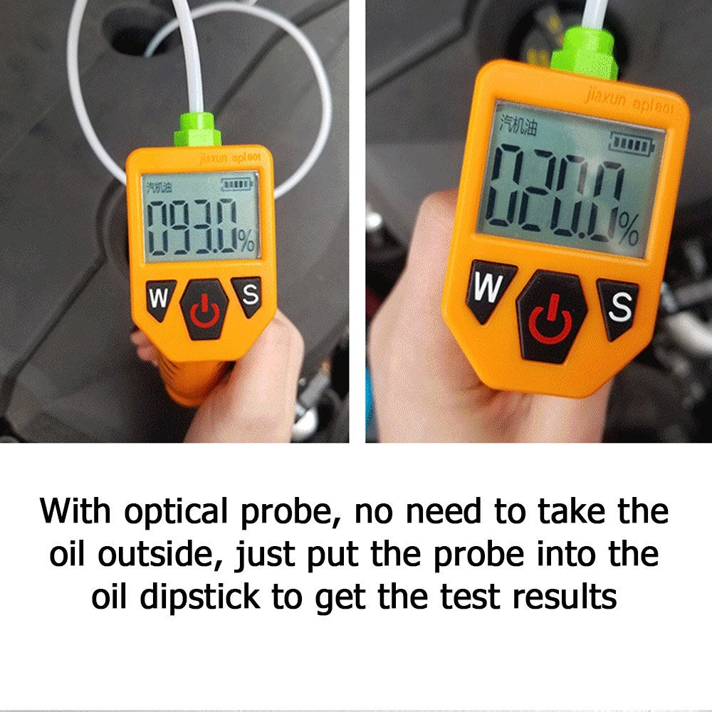 Engine Oil Tester Oil Quality Detector for Auto Check with LED Display Gas Analyzer