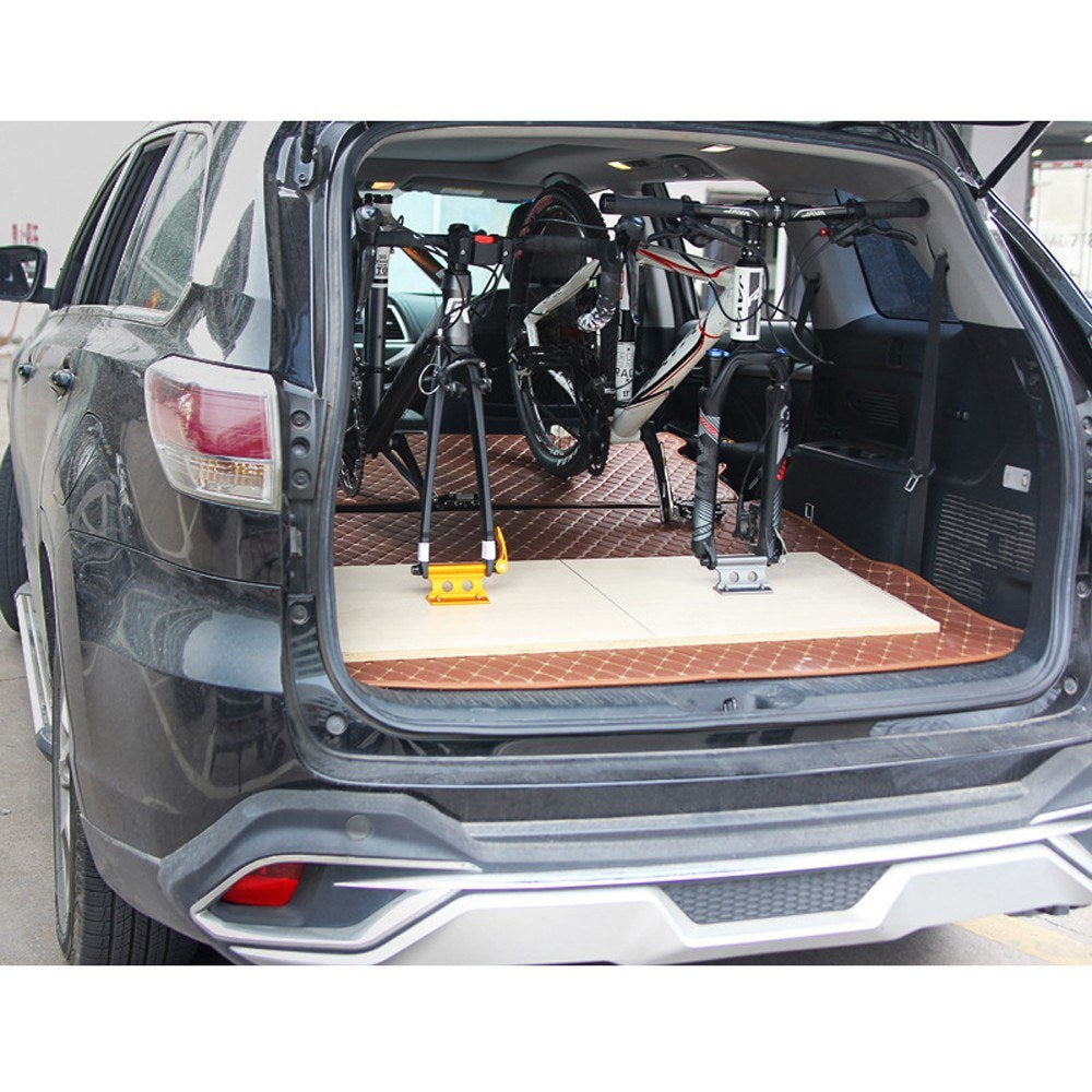 Bike Block Fork Mount Quick Release Bicycle Carrier Bicycle Front Fork Fixed Clip - Silver