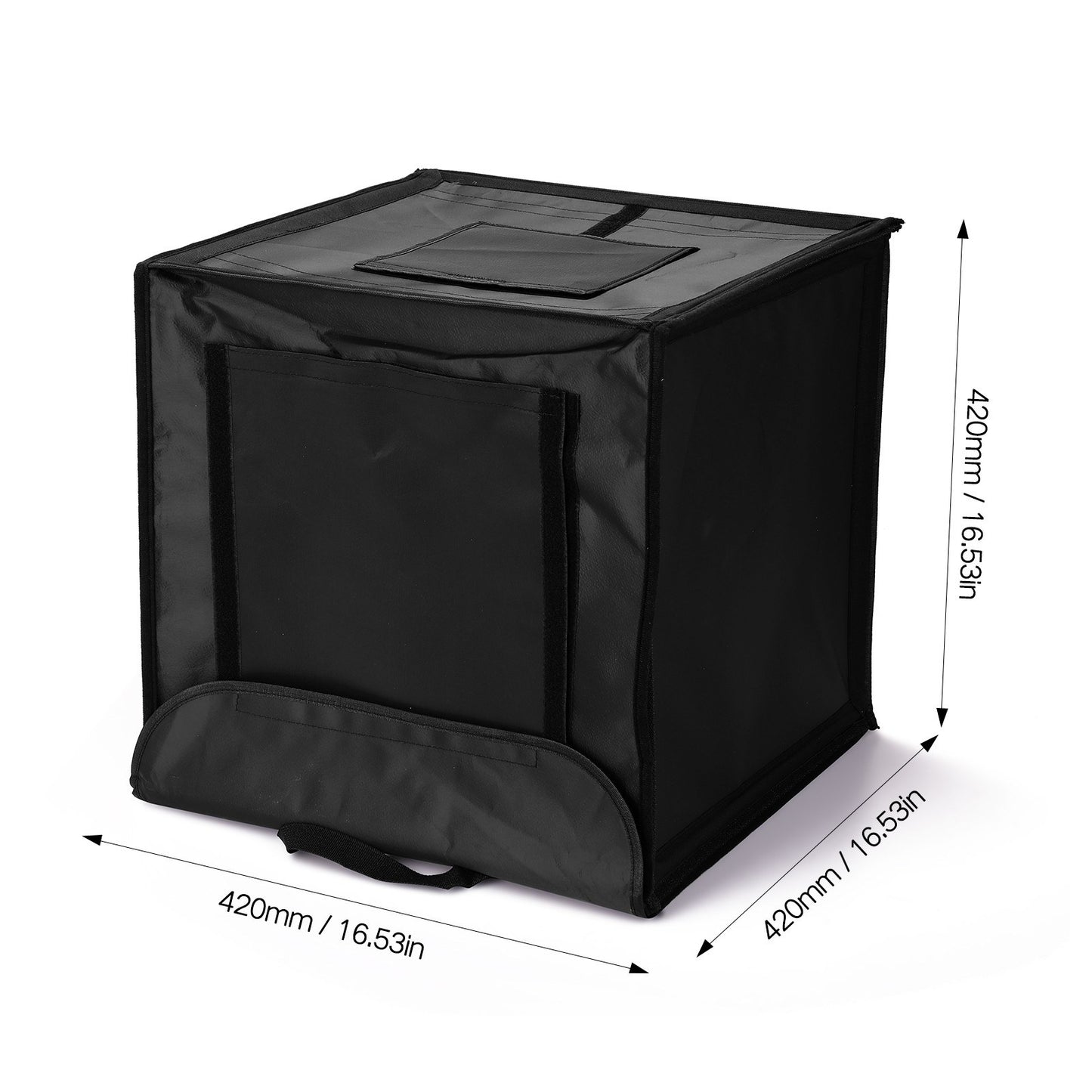 Folding Structure Design 0.4m LED Light Soft Box Set Portable Photo Lighting Modifier Photography Accessory Softbox with Backdrops