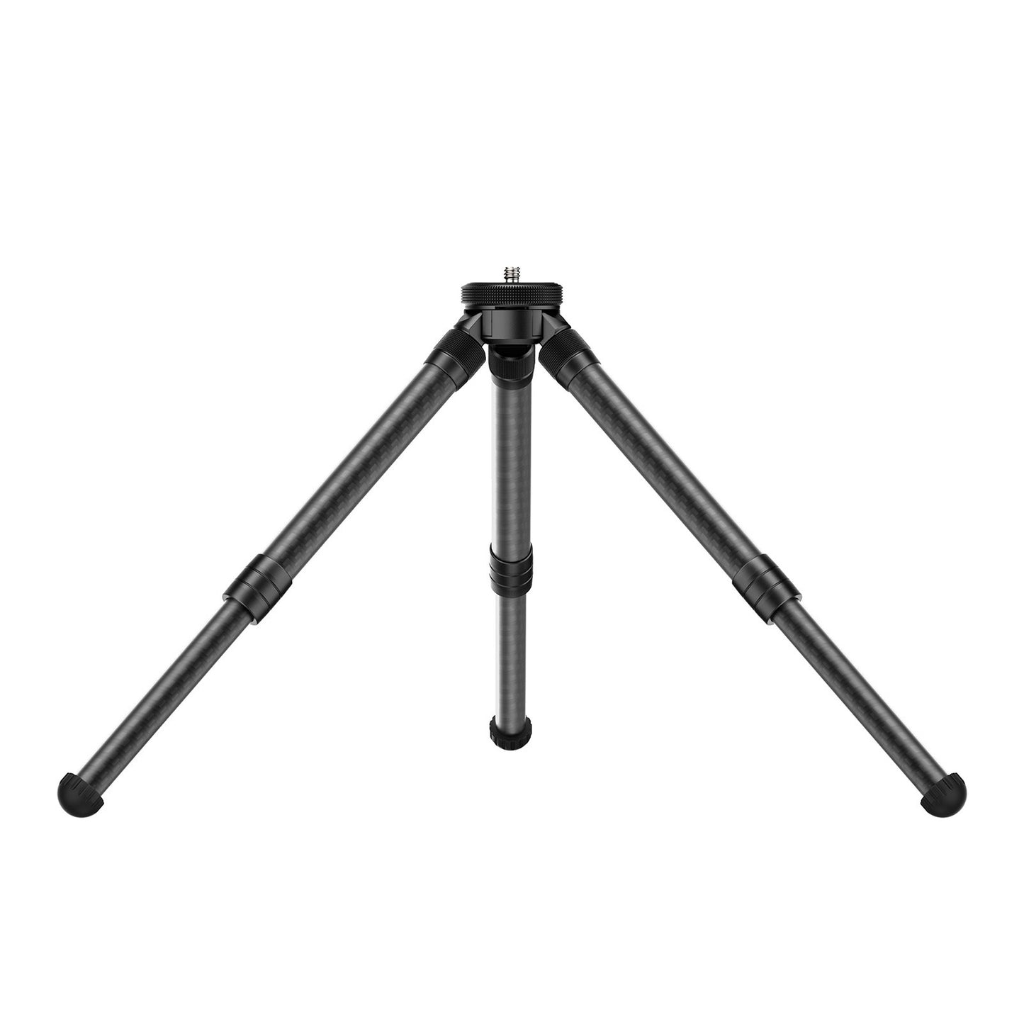 Uniqkart Lightweight Extendable Carbon Fibe Table Tripod Stand 2-height 2-angle Adjustable with Universal 1/4 Interface for DSLR SLR Phone Holder