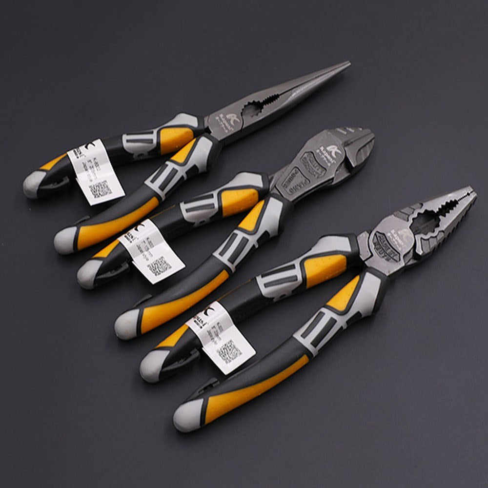 8inch Long-nose Wire Cutter Plier Professional Electrician Plier Wire Stripper Chrome Vanadium Steel Handheld Wire Cutting Crimping Tool - 8inch Long-nose Plier