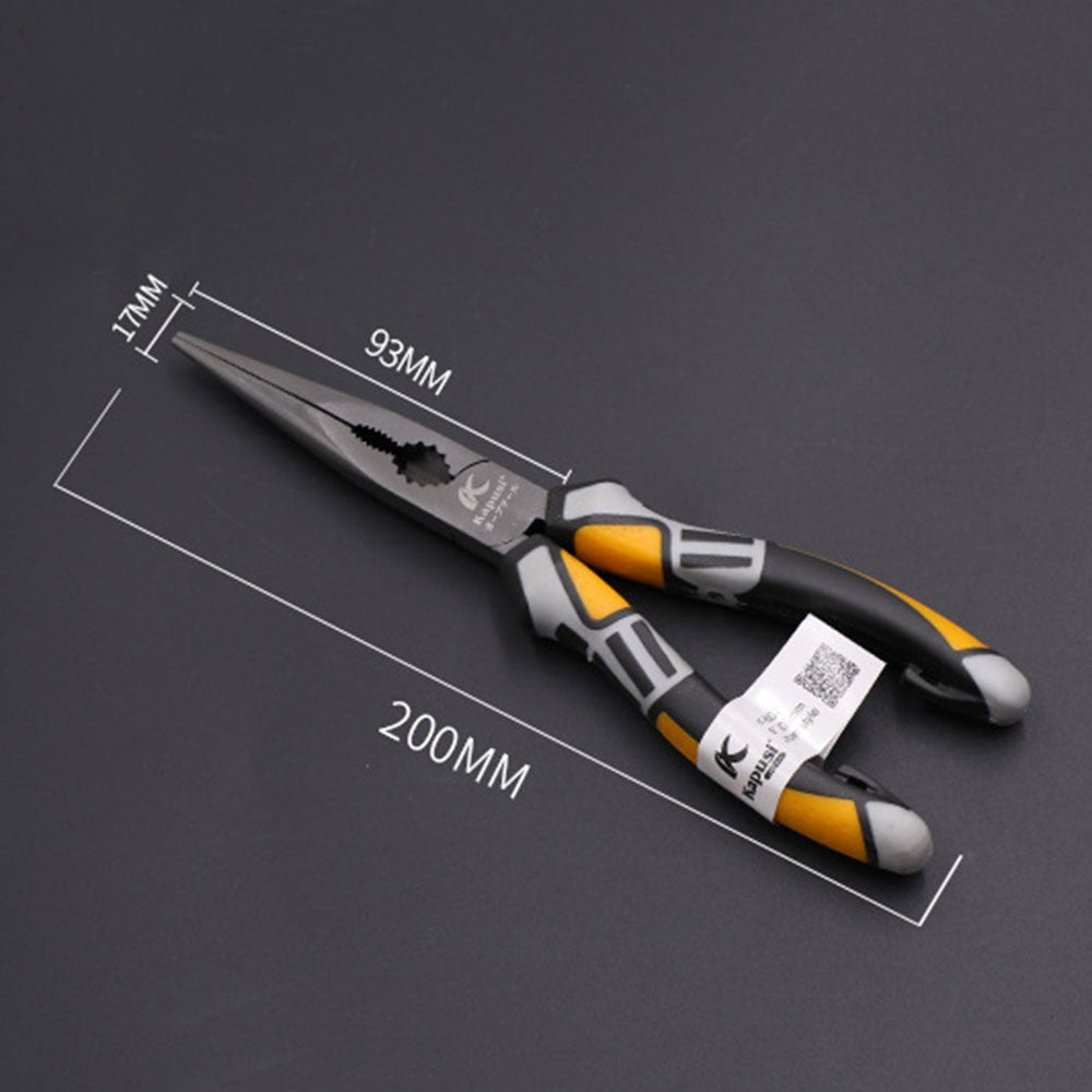 8inch Long-nose Wire Cutter Plier Professional Electrician Plier Wire Stripper Chrome Vanadium Steel Handheld Wire Cutting Crimping Tool - 8inch Long-nose Plier