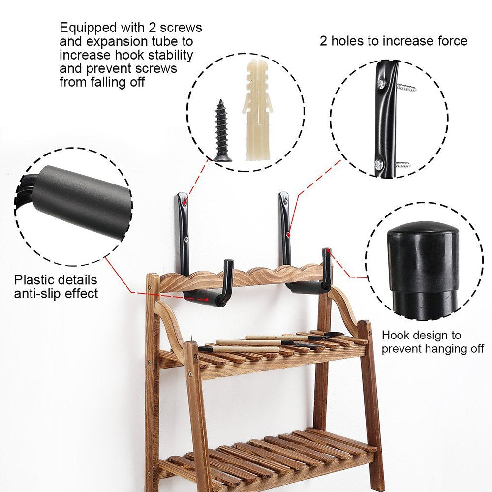 Wall Mounted Heavy Duty Garage Utility Hooks Hangers with Screws Wall Anchors