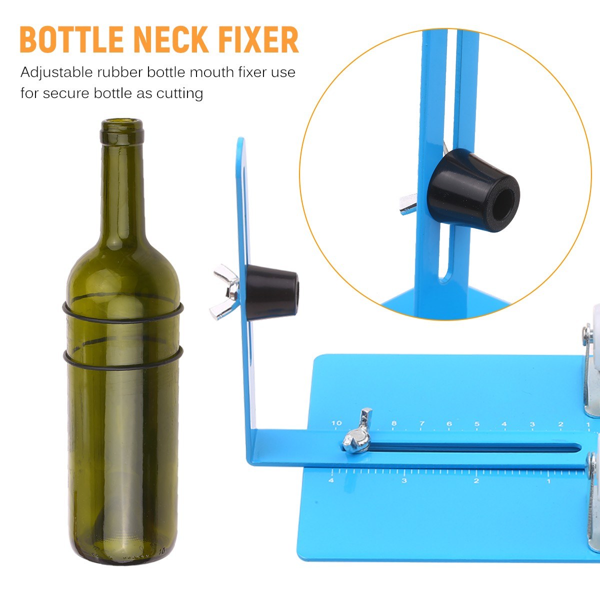 Upgrade Glass Round Bottles Cutter Bottle Cutting DIY Machine Alcohol with Scale - Type A