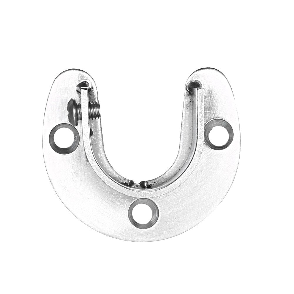 2pcs Anti-corrosion Closet Pole Sockets Set of 2pcs U-shape Rod Socket Stainless Steel Closet Rod Holder Support