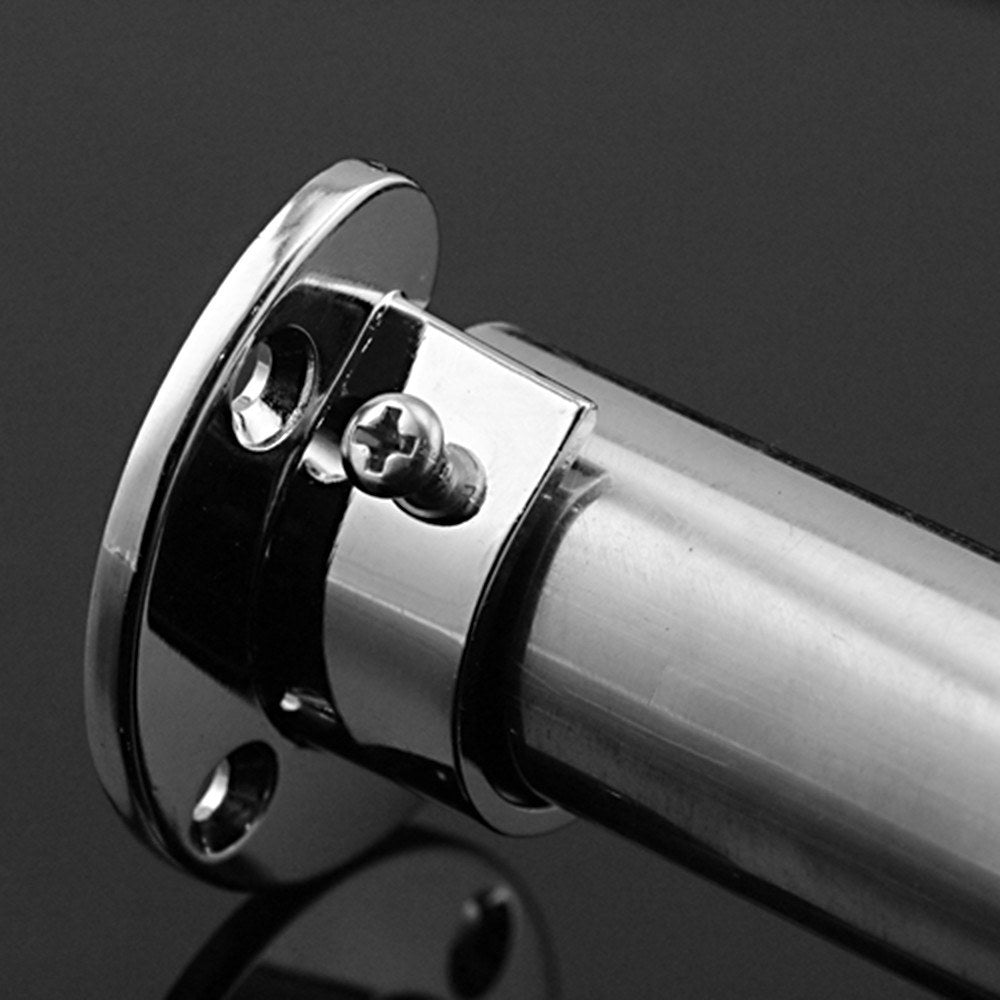 2pcs Anti-corrosion Closet Pole Sockets Set of 2pcs U-shape Rod Socket Stainless Steel Closet Rod Holder Support