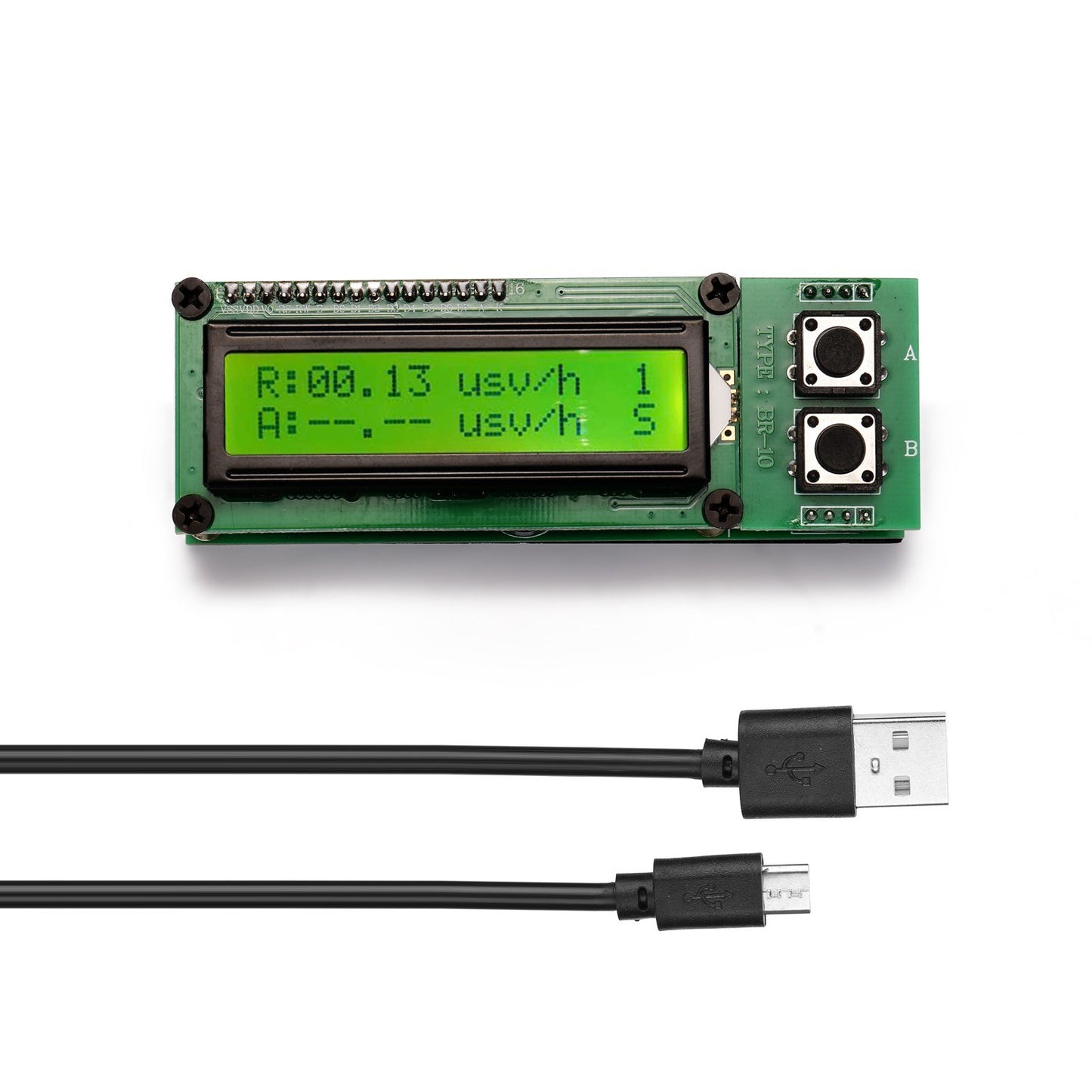 Nuclear Radiation Detector Monitor Practical Radioactive Radiation Tester Geiger Counter Tester Stone Gem Radiation Tester Individual Dosimeter