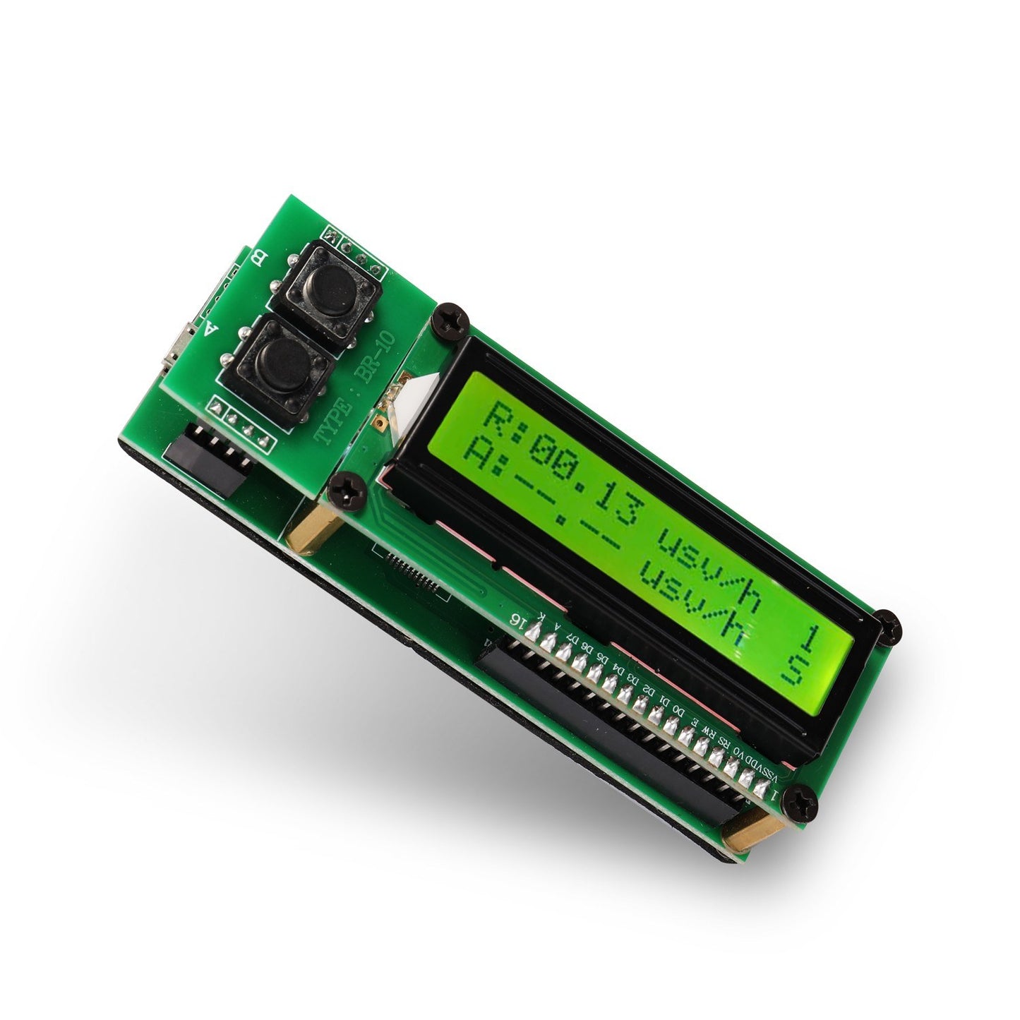 Nuclear Radiation Detector Monitor Practical Radioactive Radiation Tester Geiger Counter Tester Stone Gem Radiation Tester Individual Dosimeter