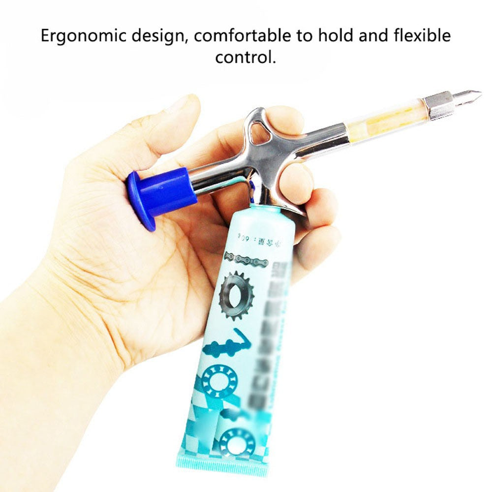 Mountain Bike Grease Injector Headset Bearing Oil Lubricant Syringe Bicycle Grease Injection Tool