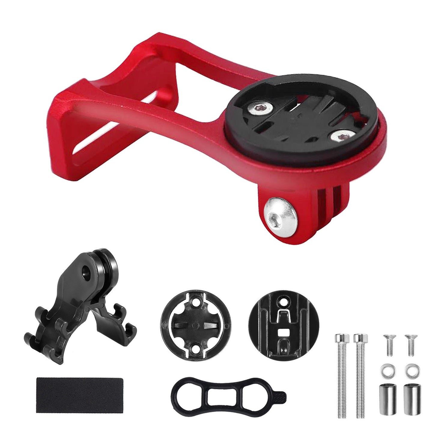 Bicycle Computer Sports Camera Mount Holder Bike Handlebar Mount Computer Bracket for Garmin/Bryton/CATEYE - Red