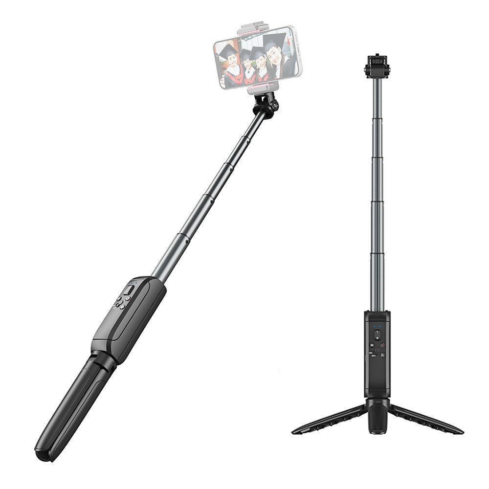 ULANZI MT-40 Portable Extendable Selfie Stick Tripod Handheld Photography Bracket Desktop Tripod Stand with Wireless Remote Shutter for Vlog Selfie Live Streaming Video