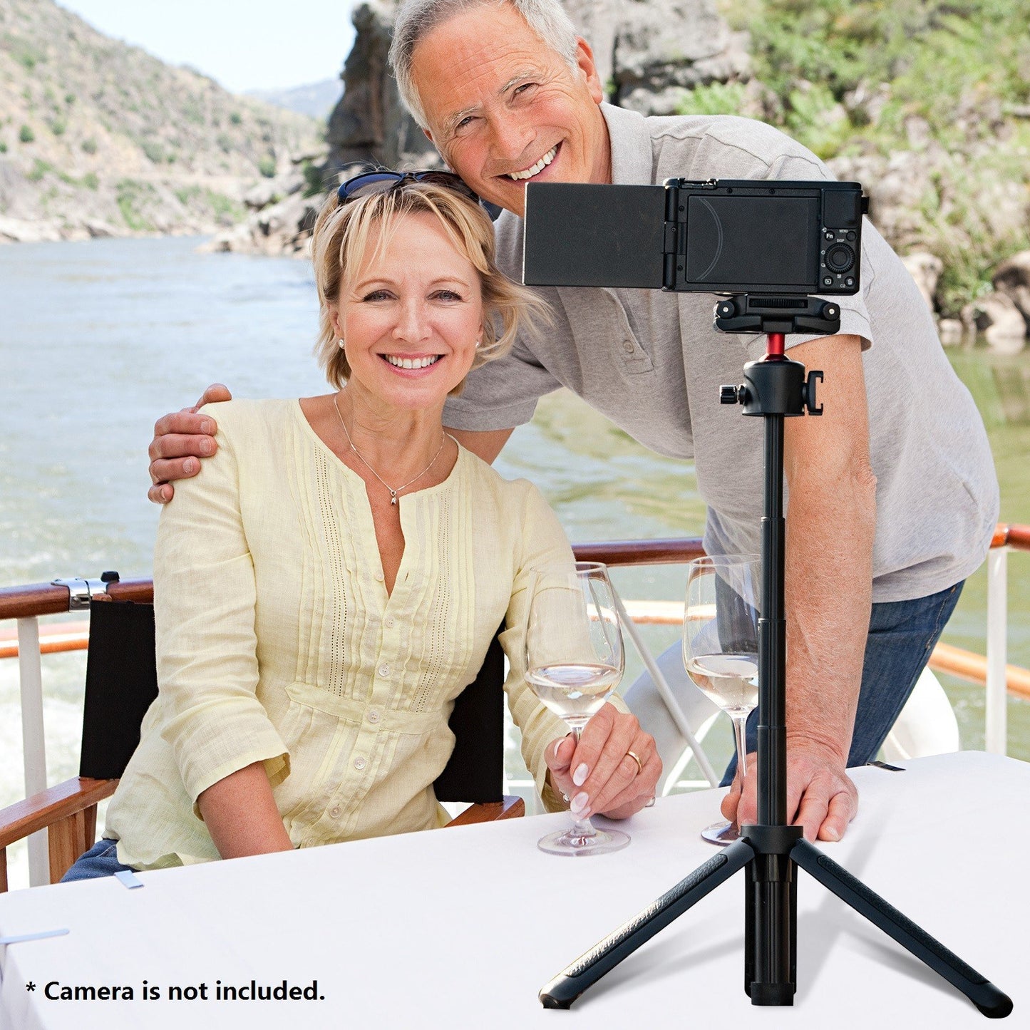 ULANZI MT-41 Portable Compact Desktop Macro Mini Tripod 4 Sections Foldable Collapsible Stand with 360 Degree Ball Head for Cameras Video Micro Shooting - Black