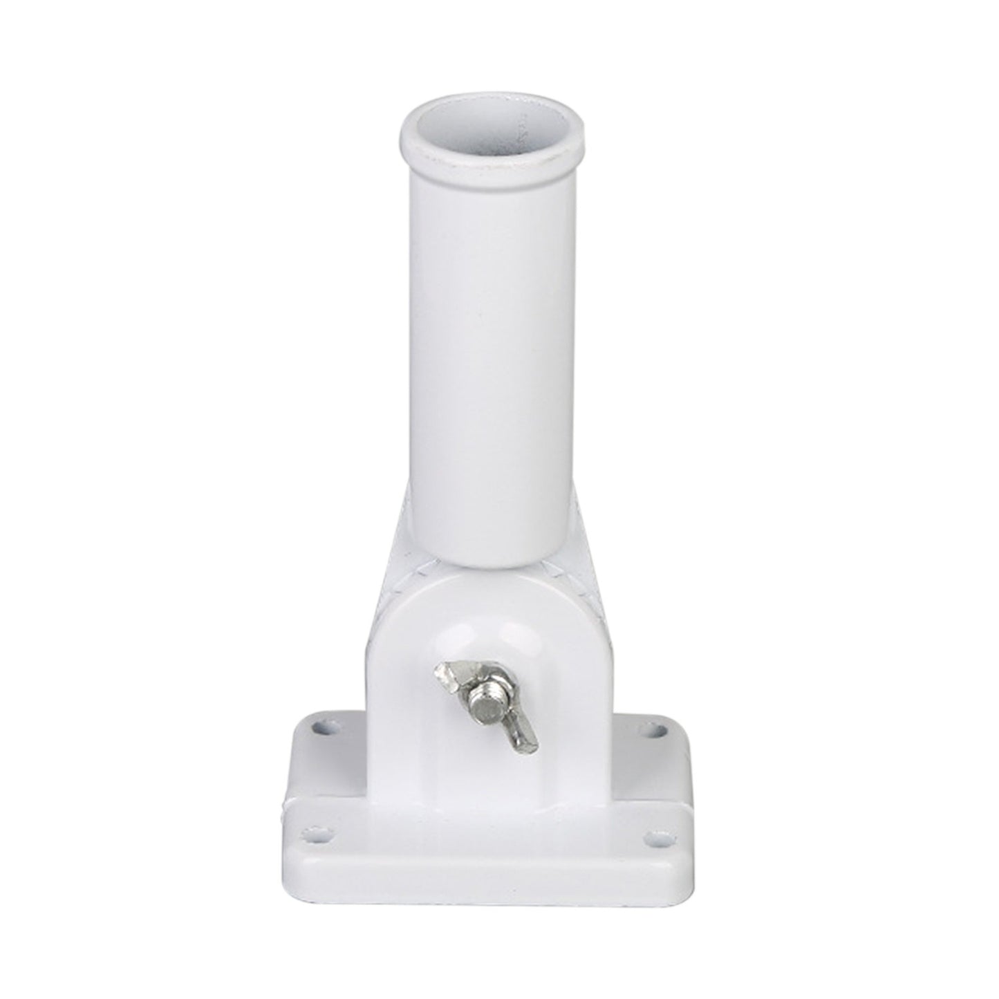 90-degree Adjustable Wall Flag Pole Base Mounting Bracket with Hardware Aluminum Flag Holder Bracket