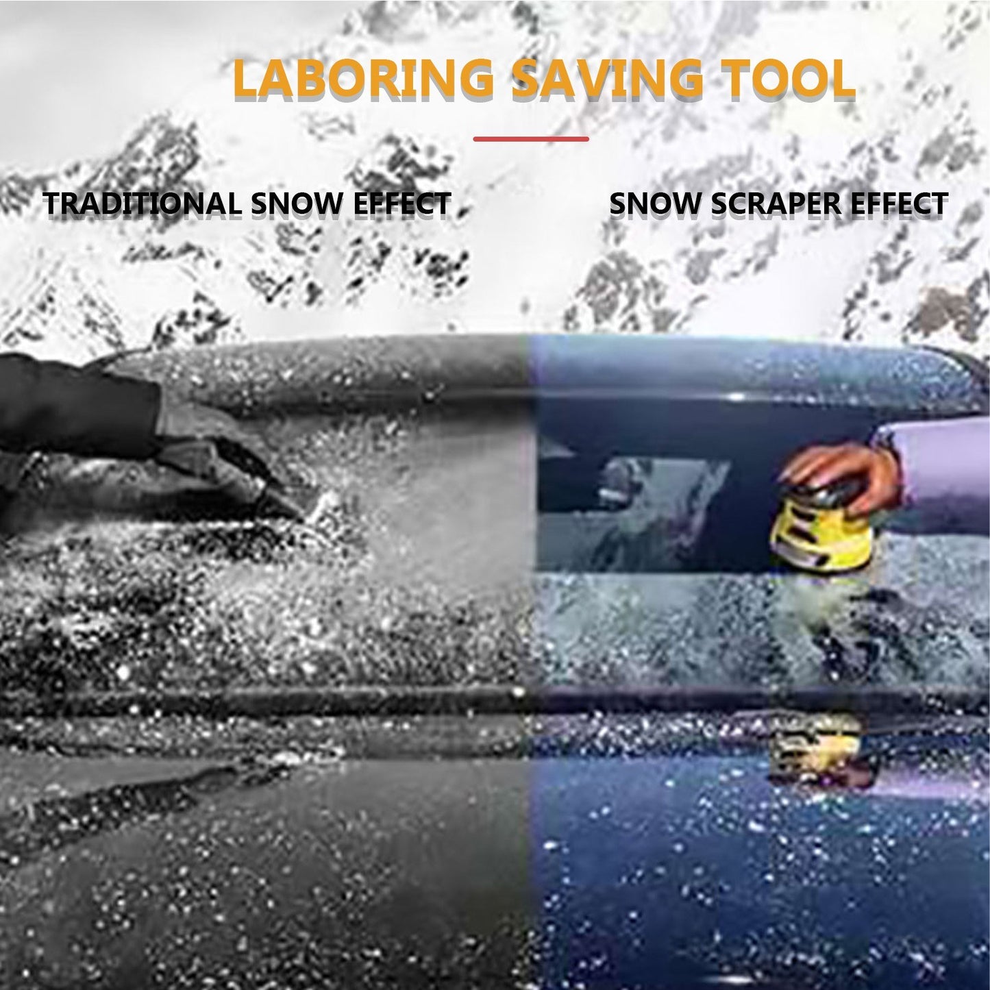 Portable Electric Ice Scraper Winter Car Windshield Non-slip Snow Remover 360-degree Rotating Rechargeable Frost Shovel Removal Deicer Tool for Car Auto SUV Truck Window