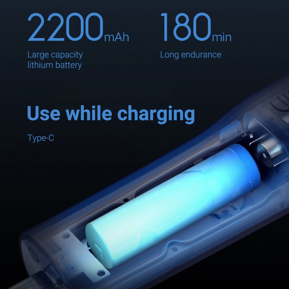 XIAOMI Mijia Hair Trimmer Electric Hair Cutter Wireless Hair Clipper Titanium-coated Ceramic Blade with Multiple Positioning Comb IPX7 Waterproof Clipper