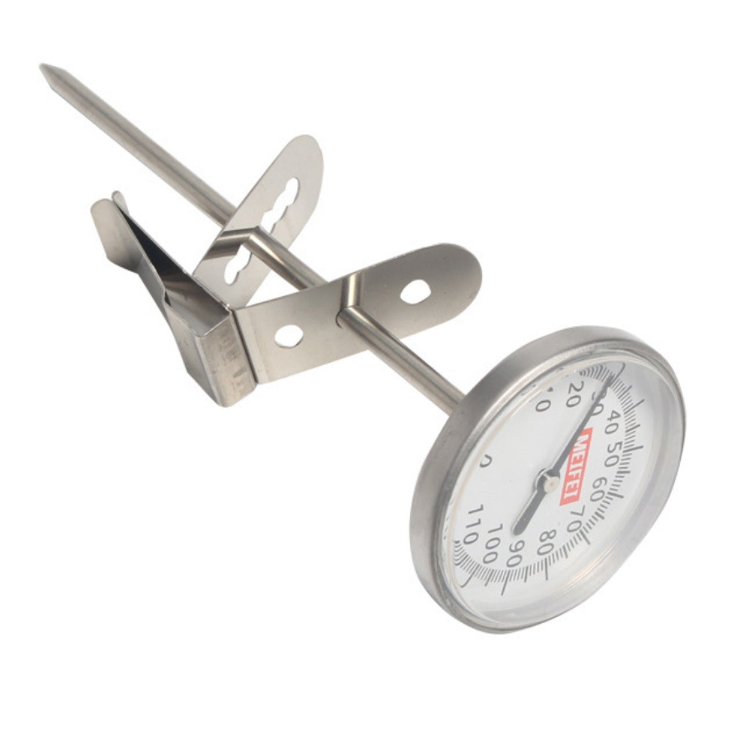 Coffee Thermometer Quick-display Analog Dial Thermometer -10~100 Degrees Celsius Temperature Gauge Dial SS Probe Instant Read