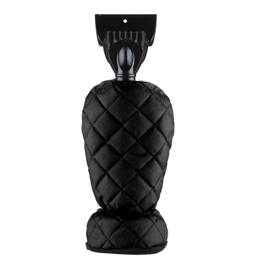 Uniqkart for Car Vehicle-mounted Aluminum Alloy Retractable Snow Shovel Multifunctional Snow Scraping Car Cleaning Tool - Black Deicing Scraper/Black Glove