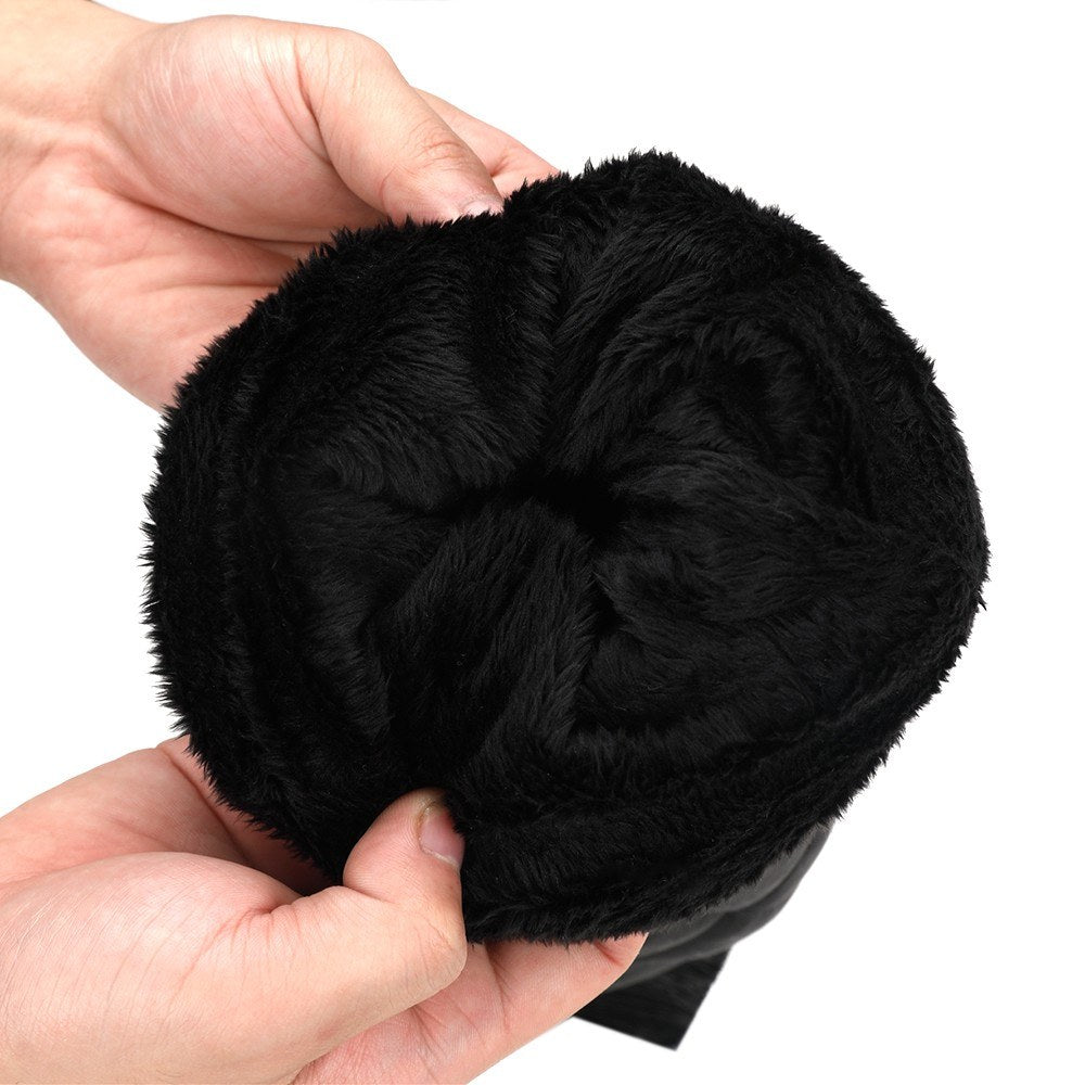 Uniqkart for Car Vehicle-mounted Aluminum Alloy Retractable Snow Shovel Multifunctional Snow Scraping Car Cleaning Tool - Black Deicing Scraper/Black Glove