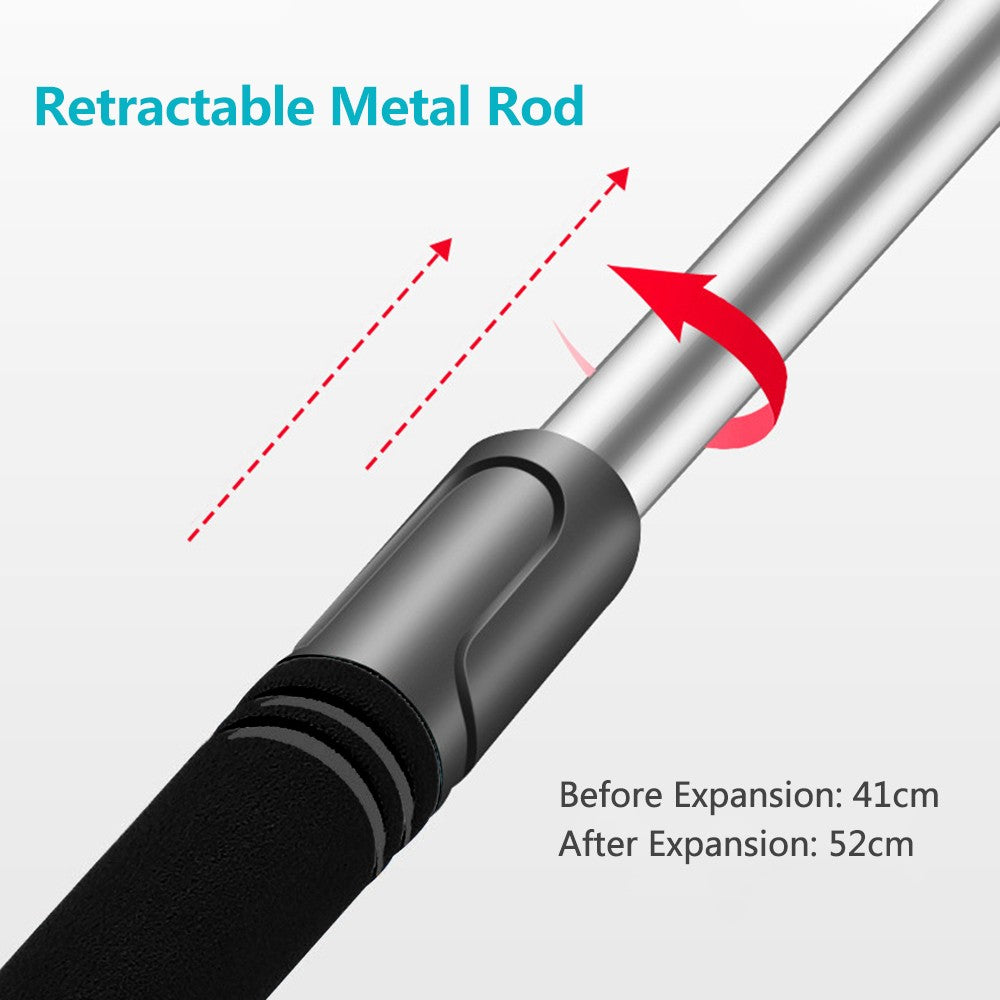 Uniqkart for Car Vehicle-mounted Aluminum Alloy Retractable Snow Shovel Multifunctional Snow Scraping Car Cleaning Tool - Black Deicing Scraper/Blue Glove