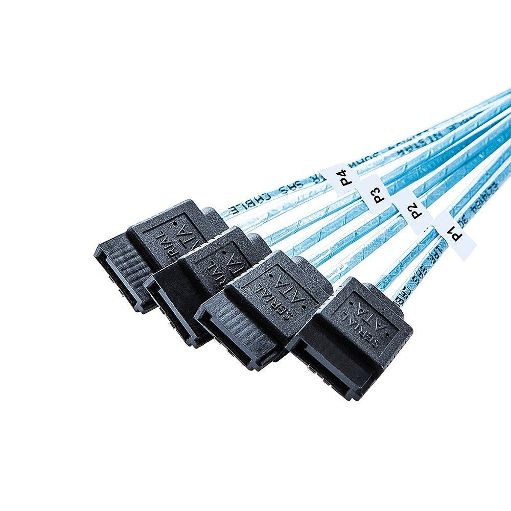 Mini SAS SFF-8087 to 4 SATA Hard Disk Cable Server Data Multiple Ports Cable - 1M