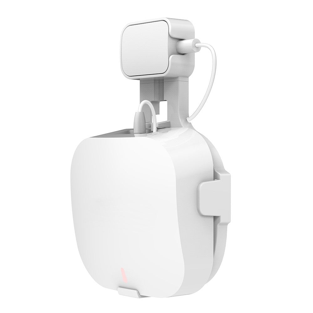 Wall-mounted Router Bracket Easy Installation Support Horizontal/Vertical Plugs for Eero pro 6 Router - White