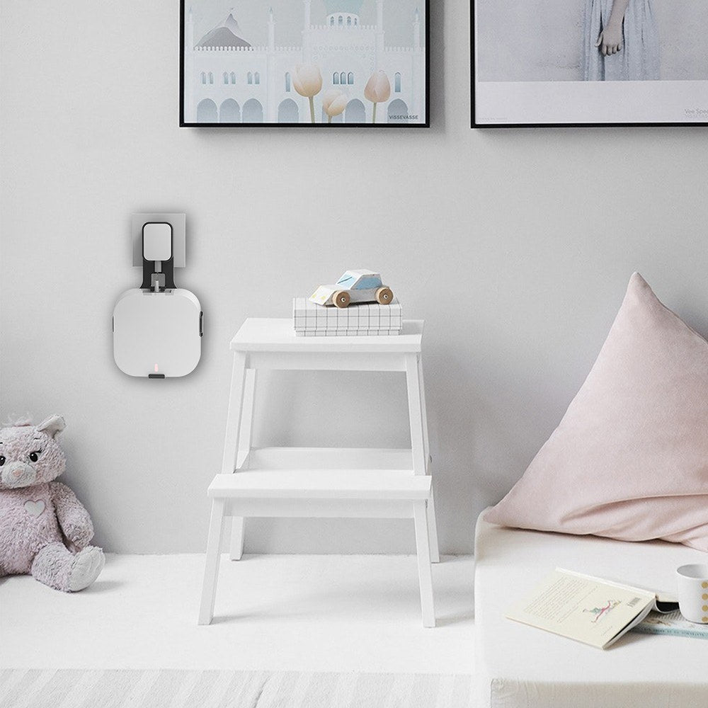 Wall-mounted Router Bracket Easy Installation Support Horizontal/Vertical Plugs for Eero pro 6 Router - White